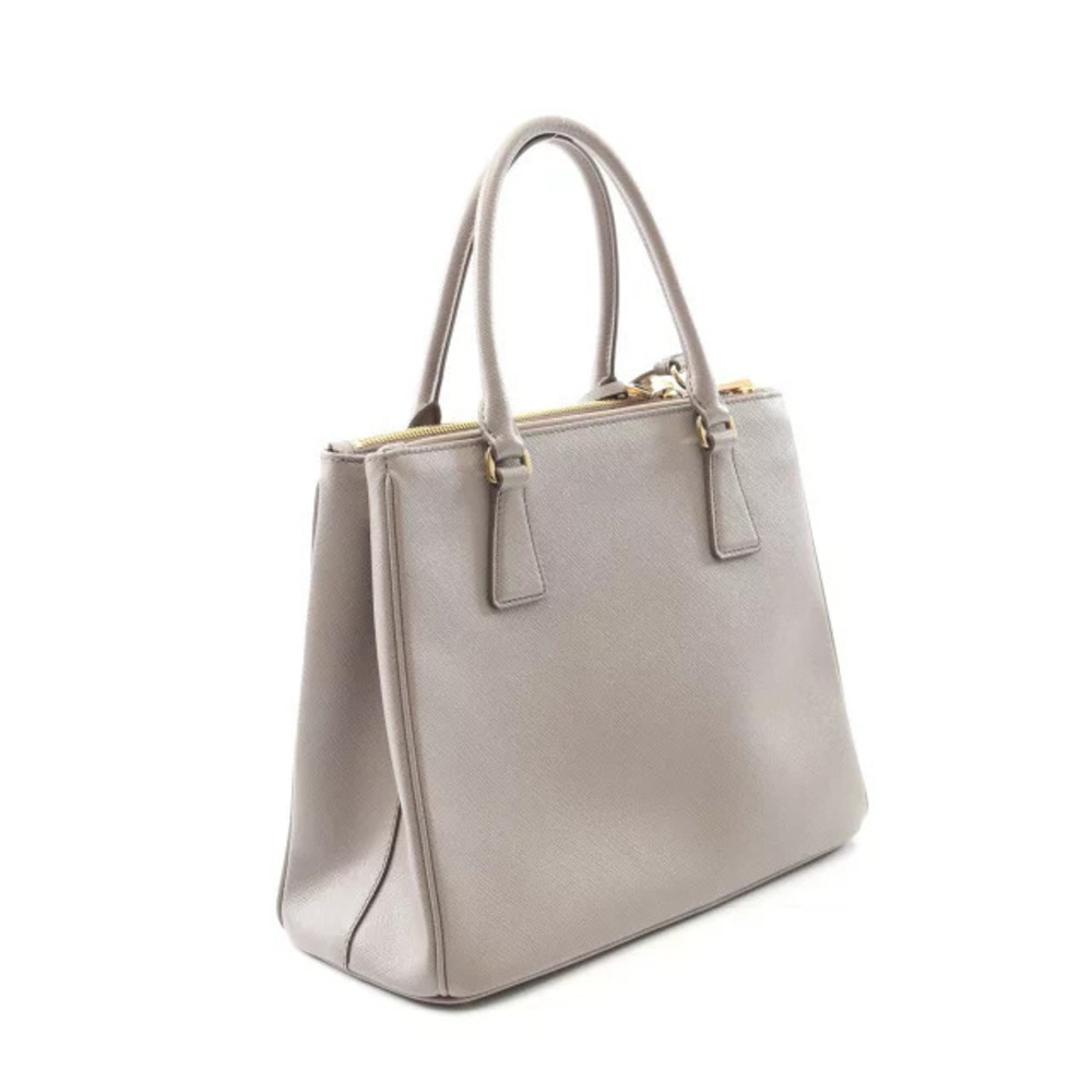 Prada Handbag SAFFIANO Leather Gray LUX Gray